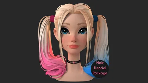 Hair Tutorial Package - Blender tutorials & courses