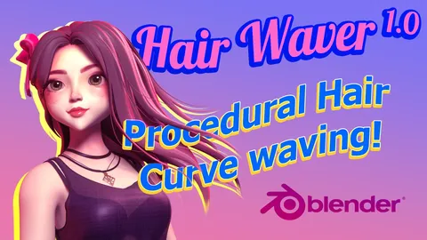 Hair Waver - Blender geometry nodes