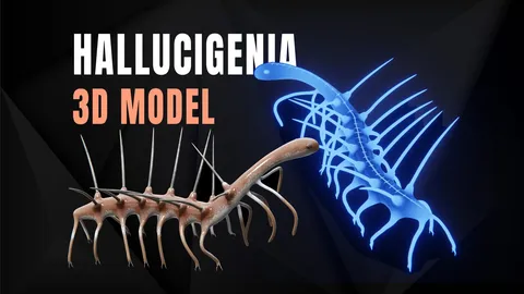 Hallucigenia - Blender 3d models