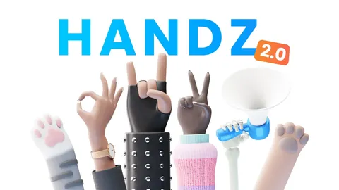 HANDZ 2.0 - Blender 3d models