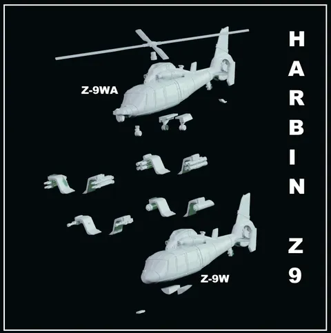 Harbin Z-9 - Blender 3d models