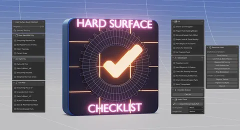 Hard Surface Asset Checklist - Blender addons
