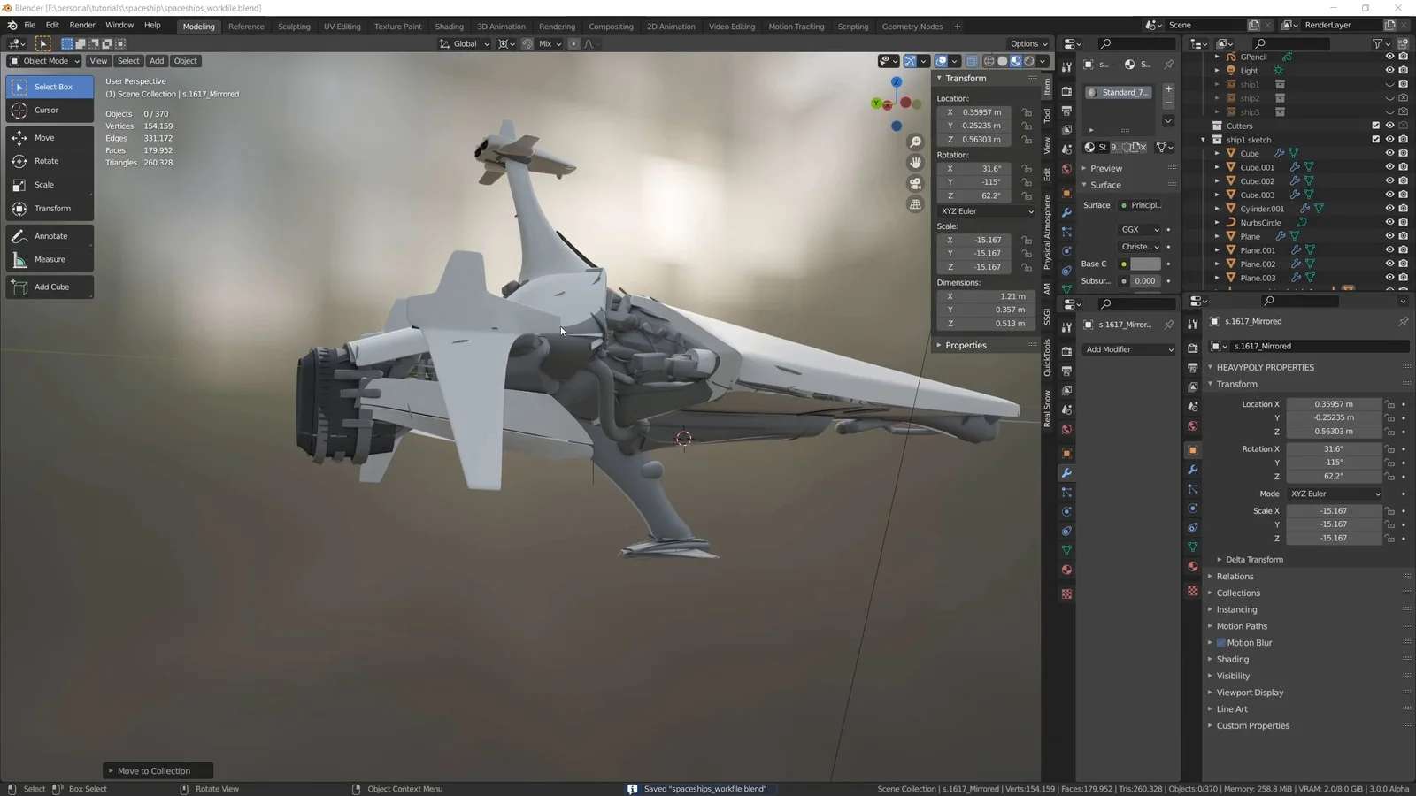 Hard Surface Concept Design Workflow screenshot 8