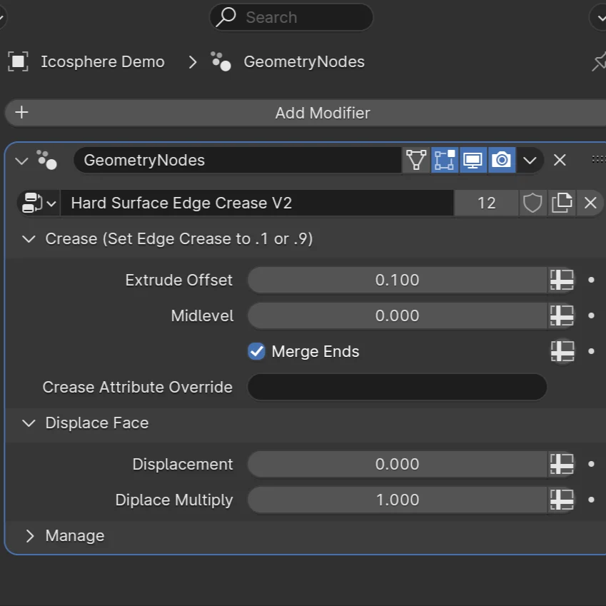 Hard Surface Crease Modifier screenshot 4