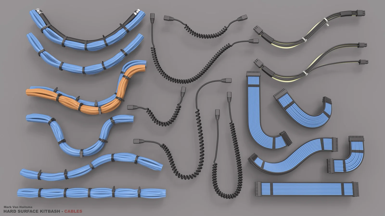 Hard Surface Kitbash Cables screenshot 3