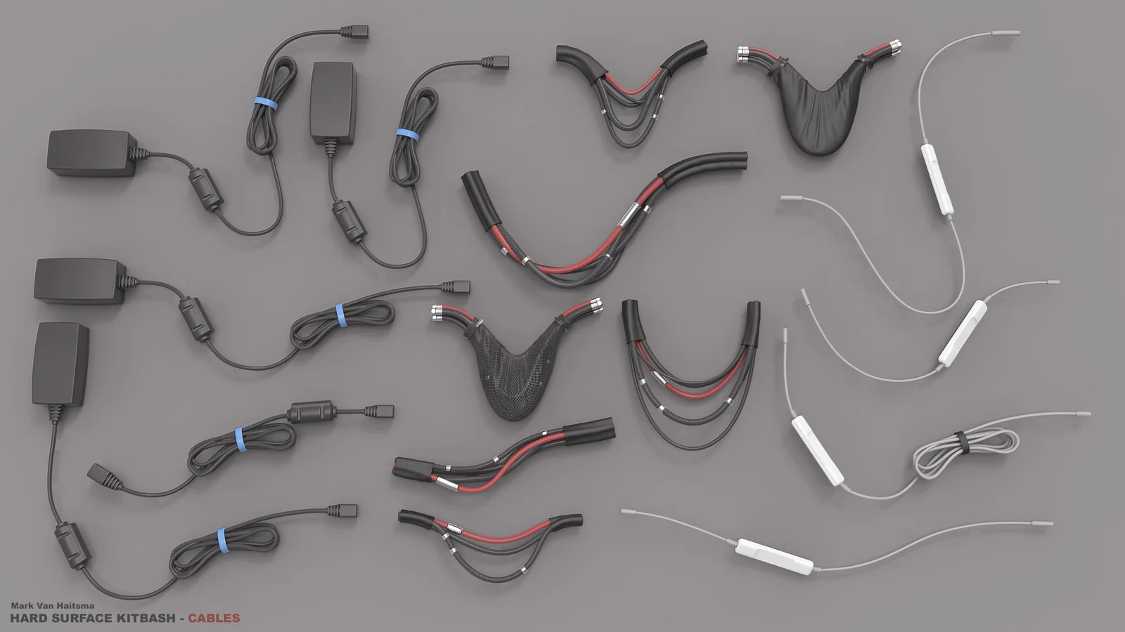 Hard Surface Kitbash Cables screenshot 5
