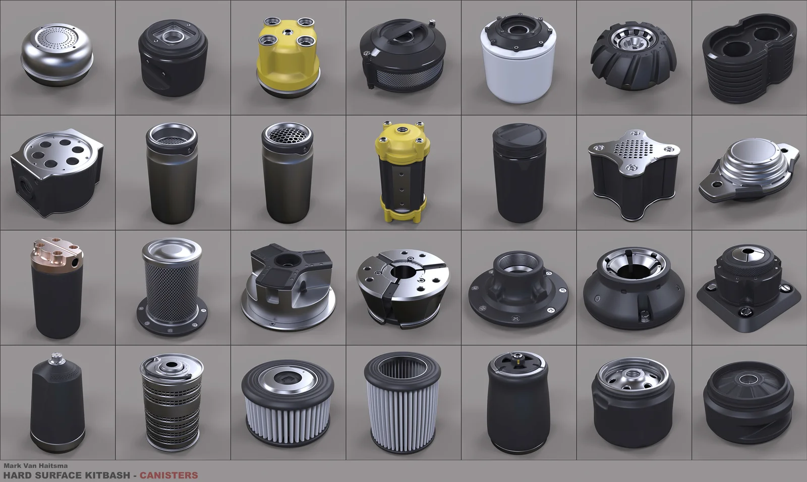 Canister Kitbash Library screenshot 2