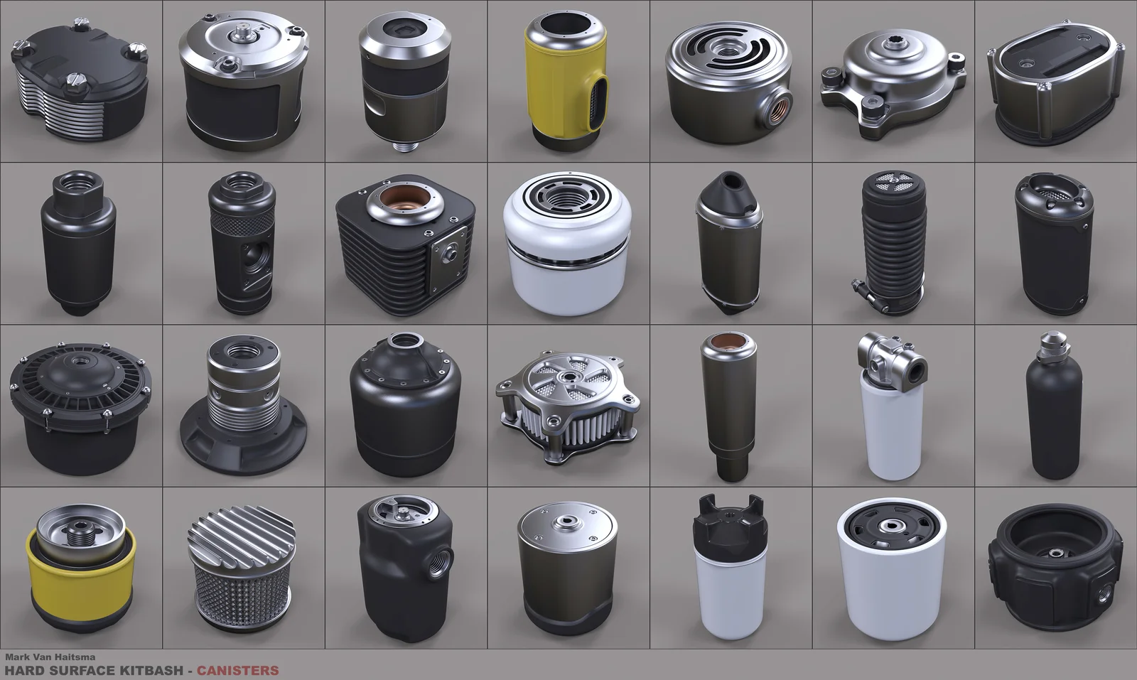 Canister Kitbash Library screenshot 3