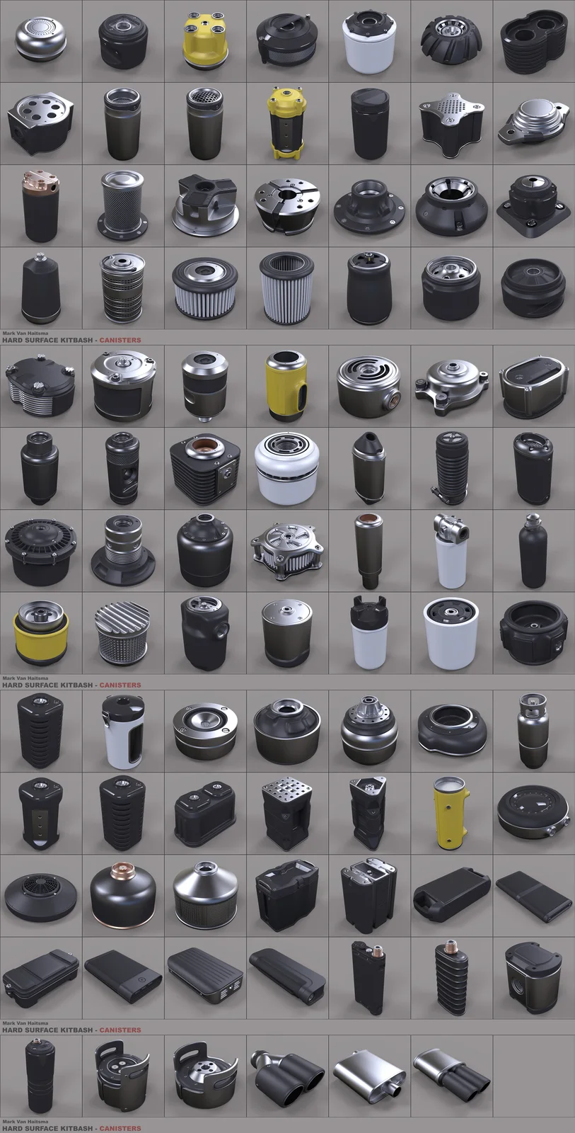 Hard Surface Kitbash Library screenshot 2