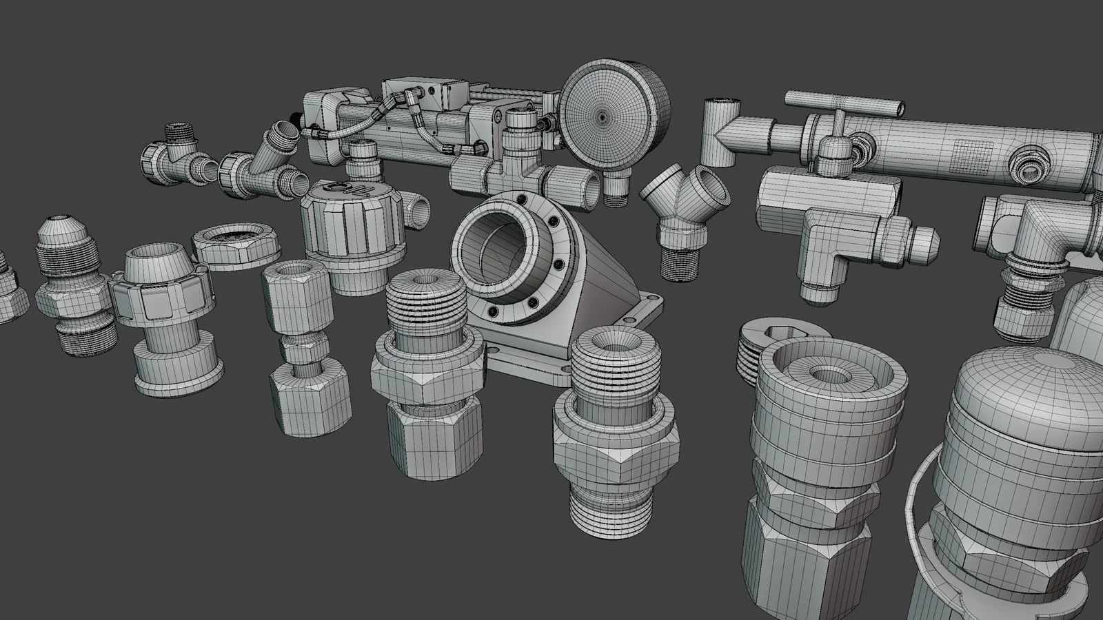 Hydraulic Components Kitbash screenshot 6
