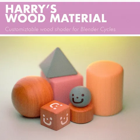 Harry's Wood Material - Blender shaders