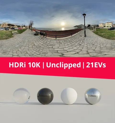 Beachfront and Sunset HDRI - Blender lighting & hdris