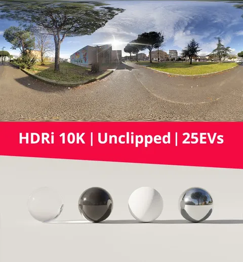 Buildings Trees and Street Art - Blender lighting & hdris