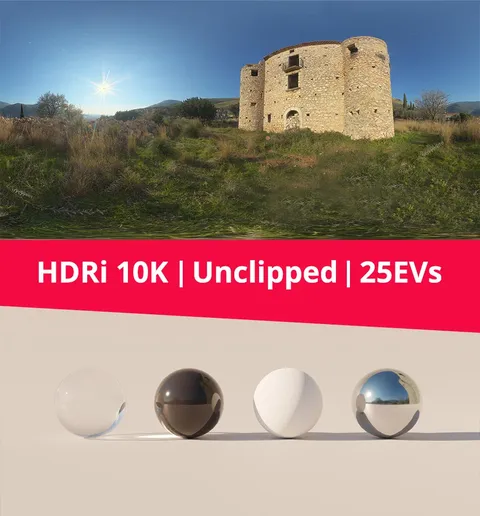 Castle and Nature HDRI - Blender lighting & hdris