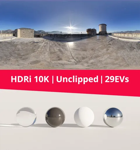 Castle Sky and Mountains - Blender lighting & hdris