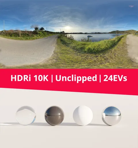 Lake and Road HDRI - Blender lighting & hdris