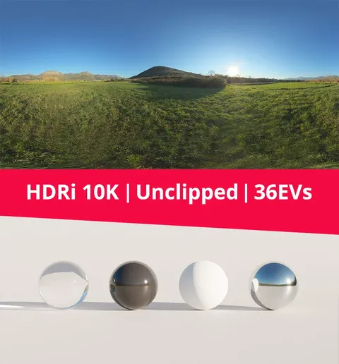 Landscape Mountains and Grass HDRI - Blender lighting & hdris