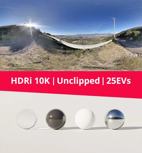 Landscape Mountains and Sky - Blender lighting & hdris