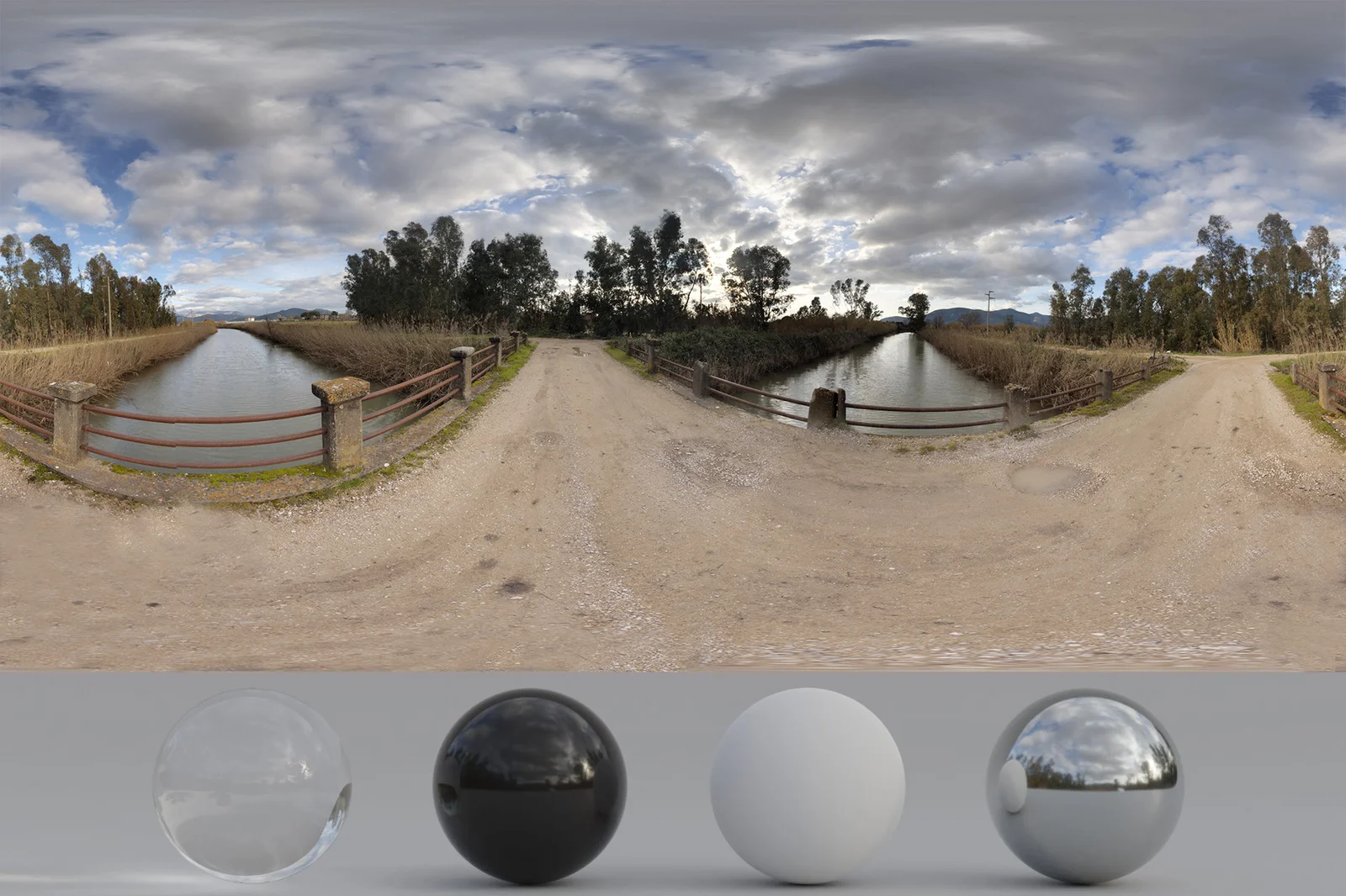 Landscape River and Clouds HDRI screenshot 5