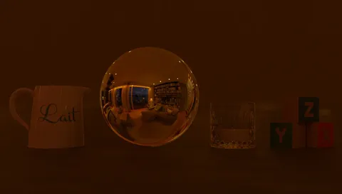 Modern Living Room HDRI Late Evening - Blender lighting & hdris