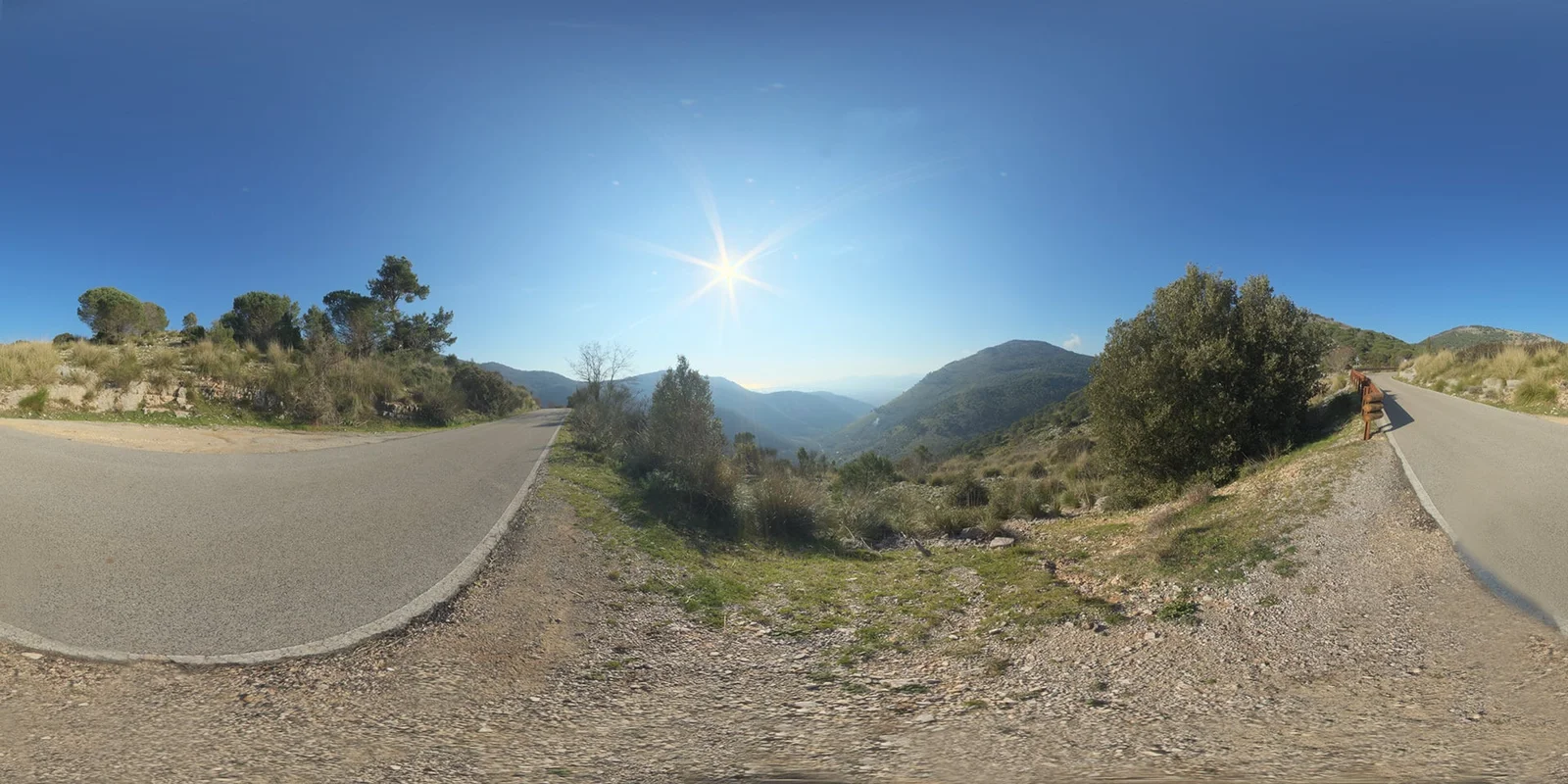 Mountain Road Panorama HDRI screenshot 2