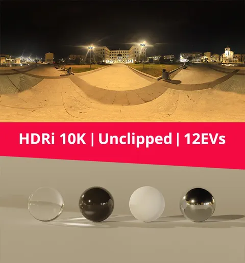 Night City Hall HDRI - Blender lighting & hdris