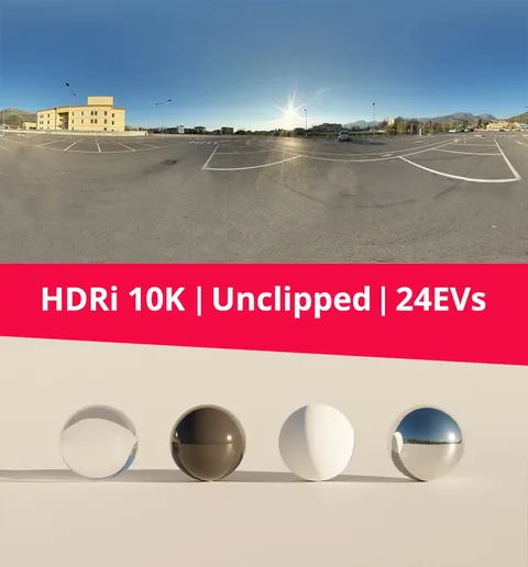 Parking and Sky HDRI - Blender lighting & hdris