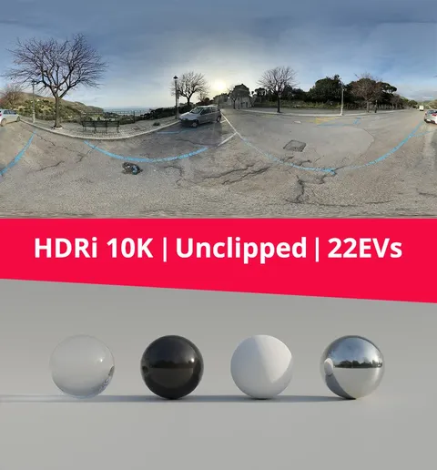 Parking, Landscape and Sunset HDRI - Blender lighting & hdris