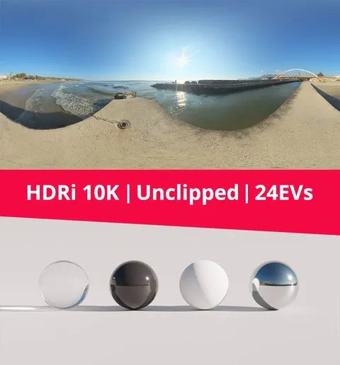 Sea, Bridge and Sun HDRI - Blender lighting & hdris