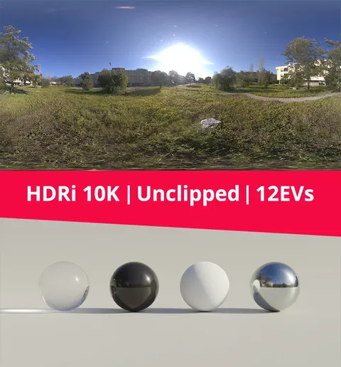 Sky, Building And Green HDRI - Blender lighting & hdris