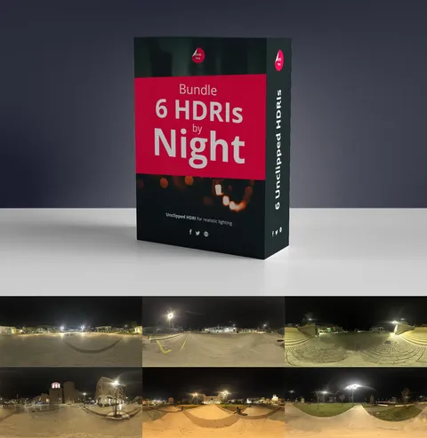 Night Package HDRIs - Blender lighting & hdris