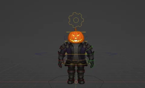 Headless Horseman Rig - Blender 3d models