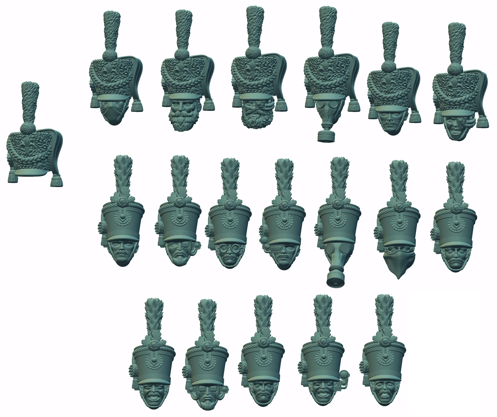 French Future Legion Heads screenshot 2