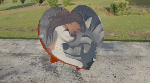 Heart-Shaped Photo Frame - Blender 3d models