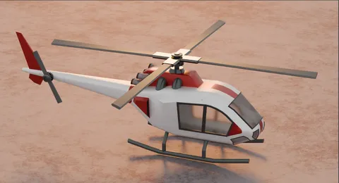 Helicopter - Blender 3d models