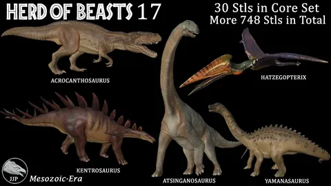 Herd of Beasts: Dinosaurs - Blender 3d models