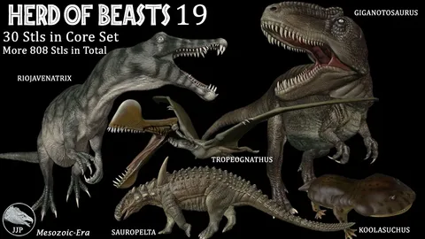 Herd of Beasts: Dinosaurs - Blender 3d models