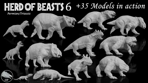 Herd Of Beasts 6 - Blender 3d models