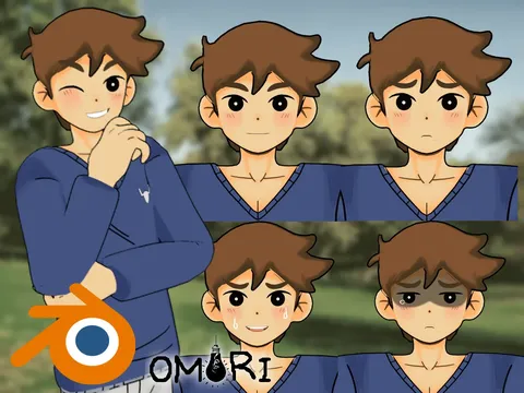 Hero (Omori) - Blender 3d models