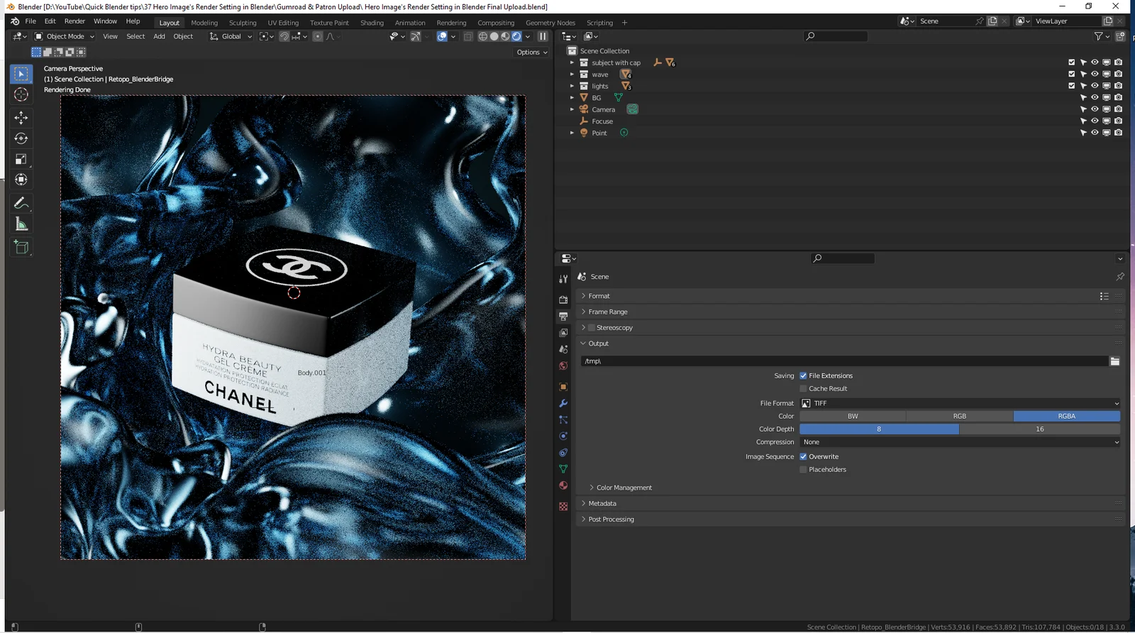 Hero Image Render Setting screenshot 2