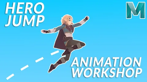 Hero Jump Animation Workshop - Blender tutorials & courses