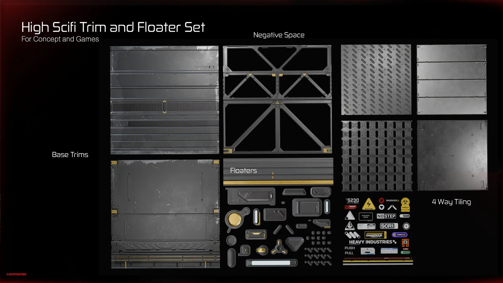 High Sci-Fi Trimsheet & Floater Set screenshot 5