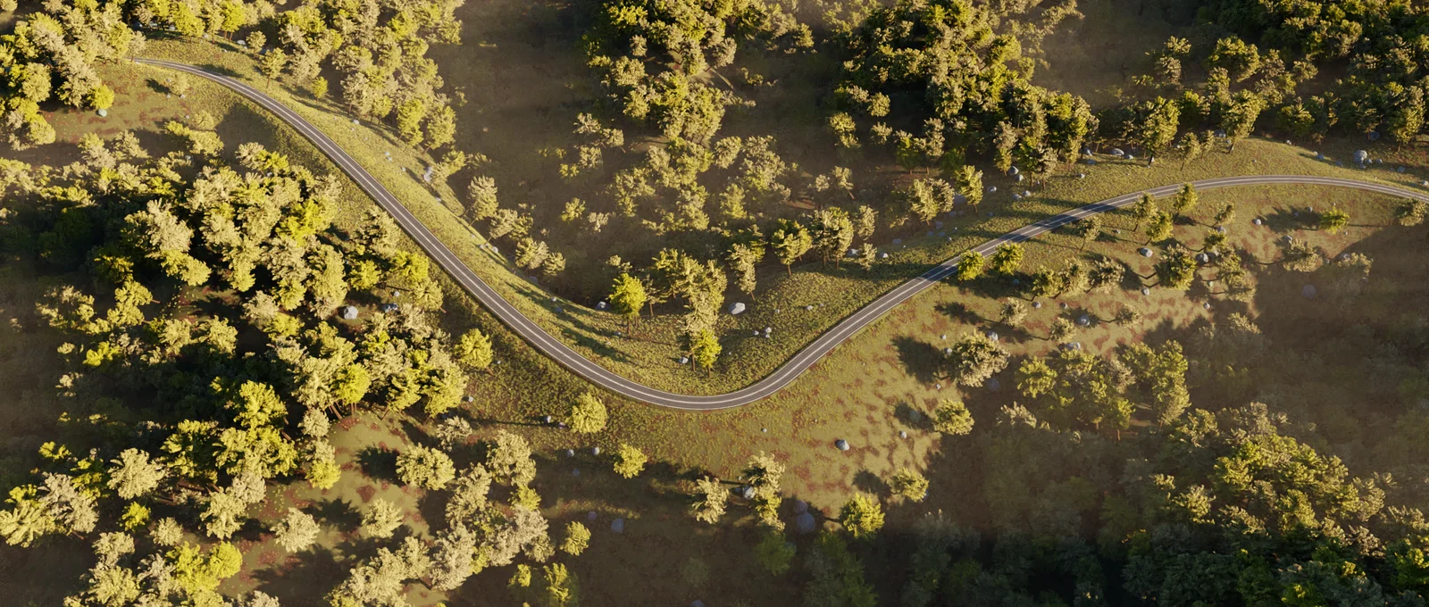 Modular Forest Road Scene screenshot 2