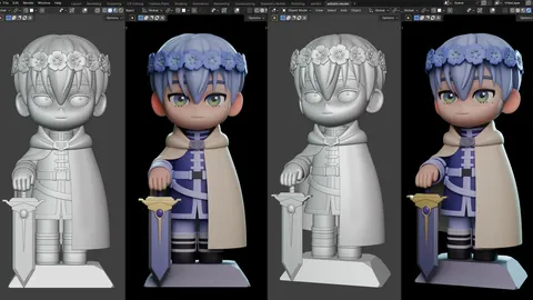 Himmel Chibi - Blender tutorials & courses