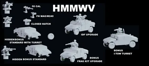 HMMWV Series - Blender 3d models