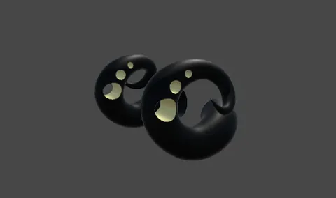 Holey Horns - Blender 3d models