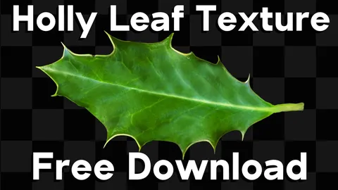 Holly Leaf Texture - Blender textures & materials