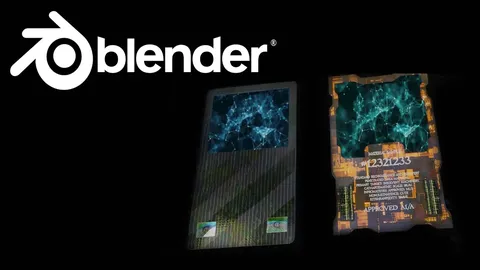 Holographic Materials - Blender shaders