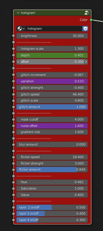 Holographic Screen Shader screenshot 2