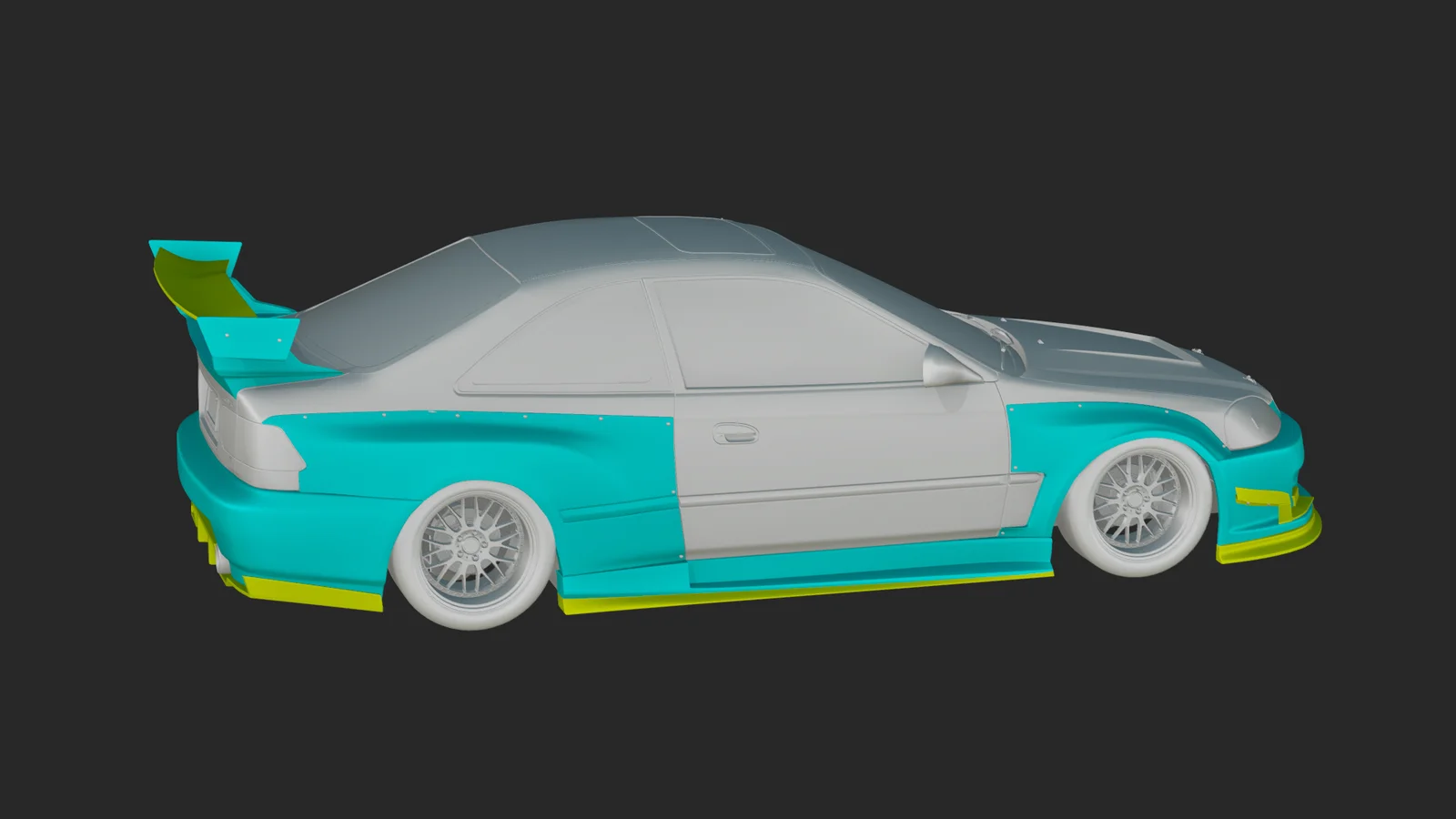 Honda Civic EJ7 Axhe Widebody Kit screenshot 2